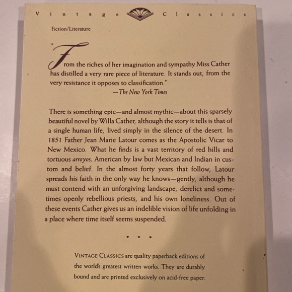 “Death Comes for the Archbishop,” Paperback - Picture 2 of 2